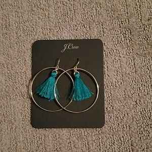J.Crew Tassel Hoop Earrings